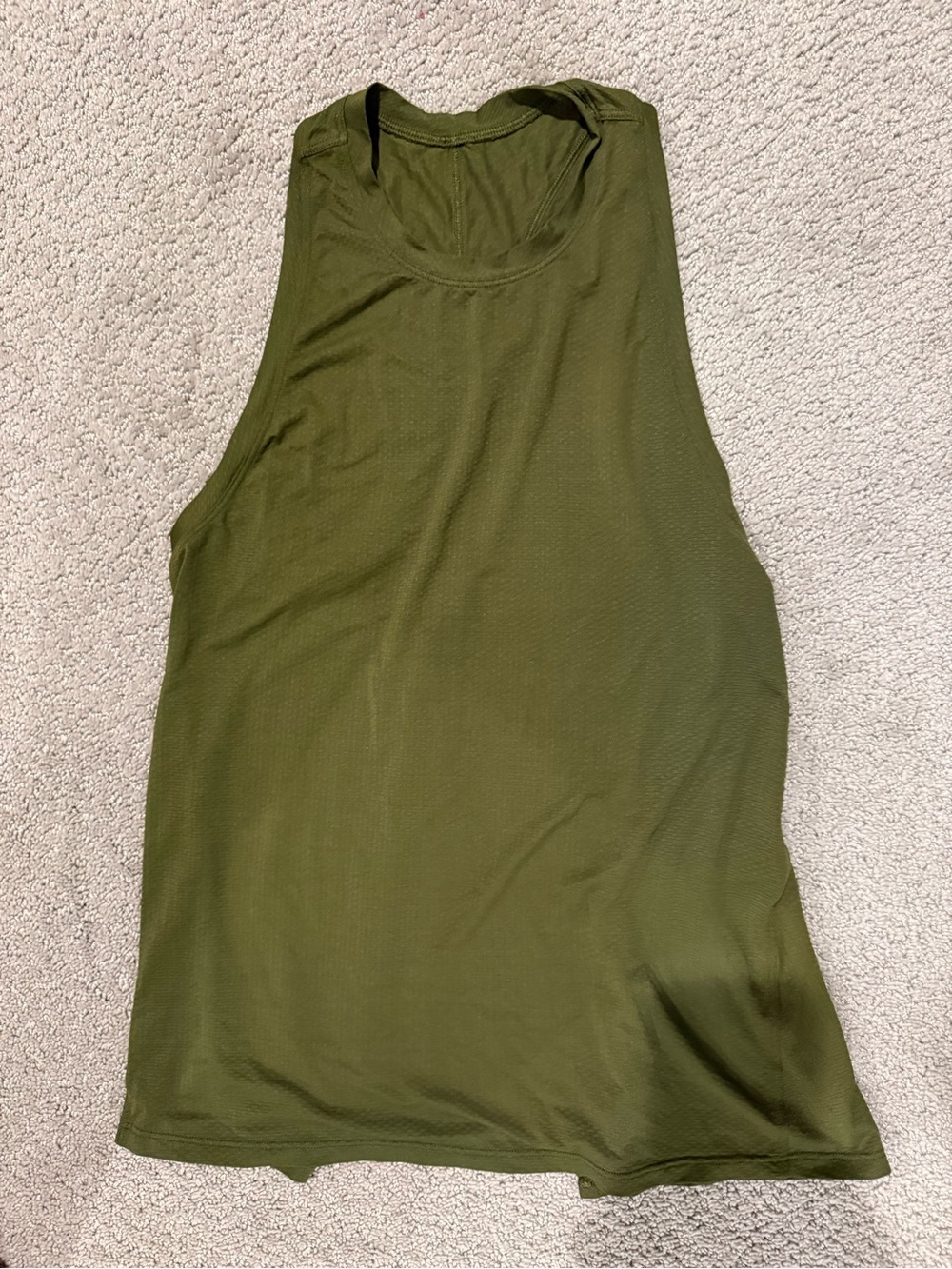 lululemon athletica Olive Green Racerback Tank Top